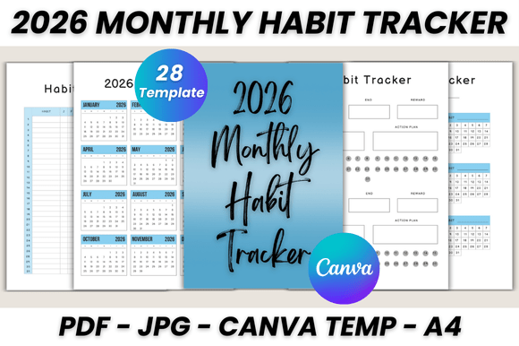 2026 Monthly Habit Tracker Canva: Your Design-Driven Planning System