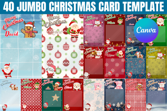 40 Jumbo Christmas Treat Card Templates: Festive Gifting Simplified