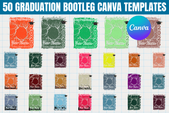 50 Graduation Bootleg Canva Template: A Creative Toolkit