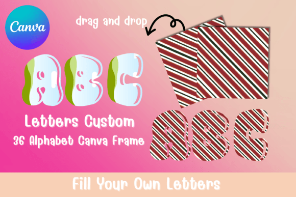 Alphabet Canva Frame Letter Custom: Creative Design Unlocked