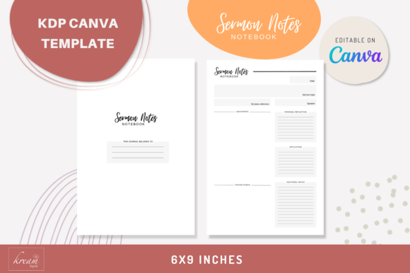 Canva KDP Sermon Notes Notebook: Your All-in-One Publishing Solution