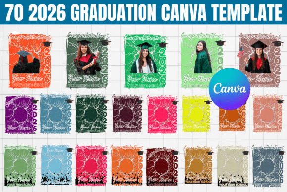 Design Graduation Tees Instantly: 70 Free Canva Templates for 2026