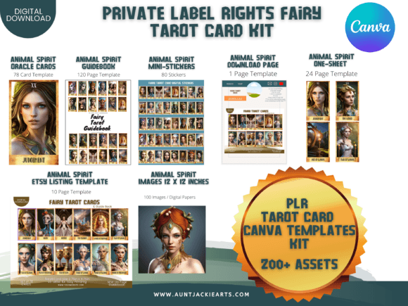 Design Your Own Enchanted Deck with a Fairy Tarot Canva Kit