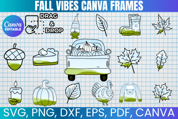Fall Canva Frames Bundle: Your Ultimate Autumn Design Toolkit