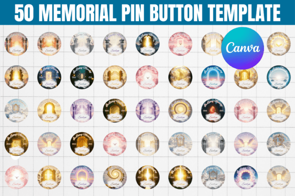Honoring Memories with 50 Memorial Pin Button Templates