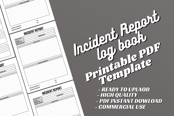 Incident Report Logbook Canva Template: A Professional Edge