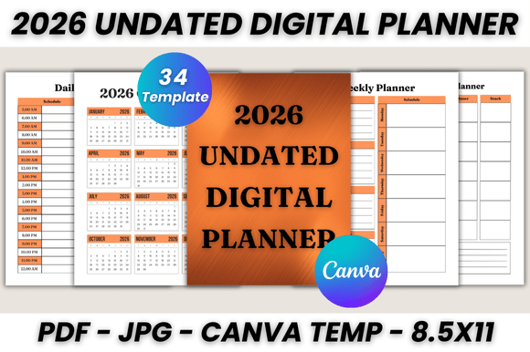 Master Your 2026 Workflow with This Undated Canva Planner