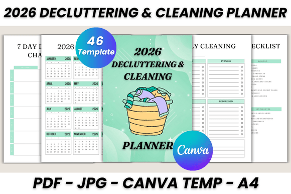 Master Your Space: The 2026 Decluttering & Cleaning Planner