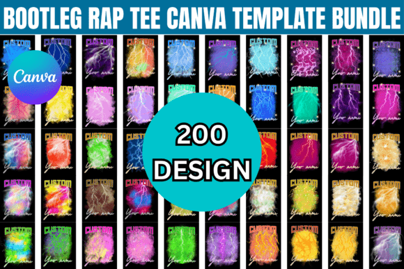 Mastering the 200 Bootleg Rap Tee Canva Template