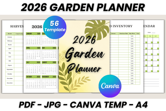 Plan Your 2026 Garden: The Ultimate Canva Planner Template