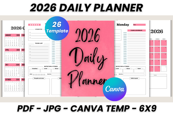 Streamline Your 2026 with a Dynamic Daily Planner Canva Template