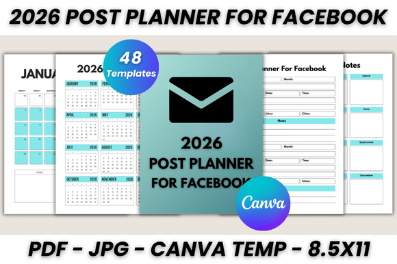 Streamline Your Social Strategy: The 2026 Post Planner for Facebook Canva Template