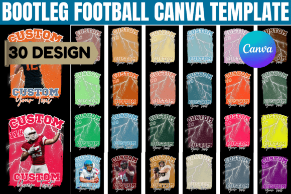 Unleash Your Team Spirit with Bootleg Football Canva Templates
