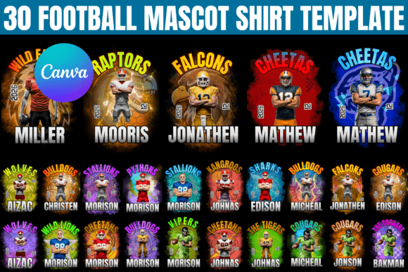 Unlocking Game Day Creativity with Football Mascot Shirt Canva Templates
